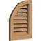 Ekena Millwork Quarter Round Top Left Functional Western Red Cedar Gable Vent w/Brick Mould Face Frame, 09"W x 18"H GVWQL09X1800SFUWR - alternate 4